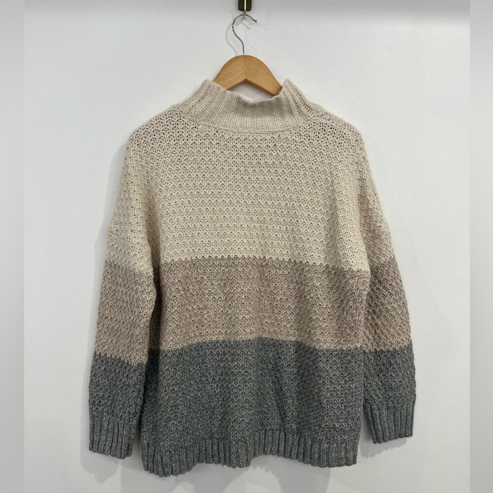 J. Jill Textured Color-Block Sweater Large - Picture 4 of 9
